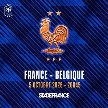 France - Belgique · Lundi 5 Octobre 2026 · Stade de France